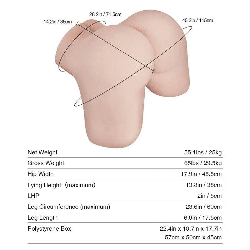 Eva sex ass size